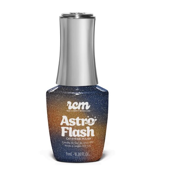 RCM UV gel nail polish Galactic Cowgirl 9ml with magnetic glitter, imported from the UK