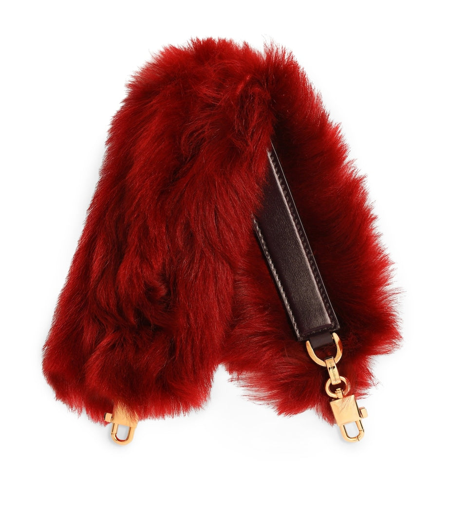 Dolce&Gabbana lambskin-fur shoulder bag strap, UK version