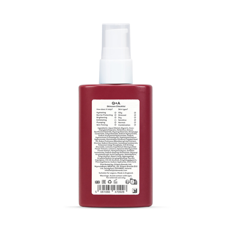 Q+A hyaluronic acid moisturiser 75 ml (British brand)