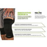 Greendrop infused compression knee sleeve L-XL - British product