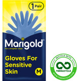 Marigold Gloves for Sensitive Skin Medium (1 Pair) Rubber gloves cloths scourers & brushes Sainsburys   