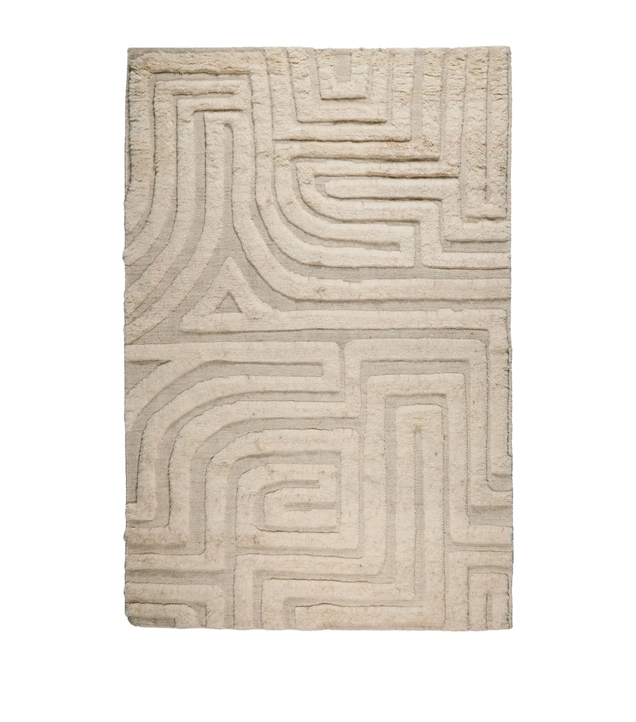 The Rug Company Folk Ivory rug 3.05m x 2.44m (British brand)