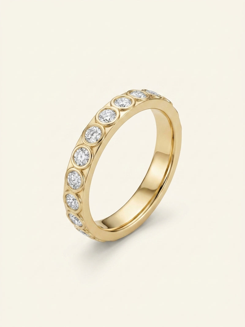Cartier Mini LOVE wedding band 18ct yellow gold diamond 4mm - British product