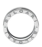 Bvlgari B.zero1 four band white gold ring, UK version