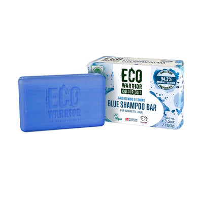 Superdrug Little Soap Company Eco Warrior Brunette Blue Shampoo Bar 100g- Buy online at McGrocer