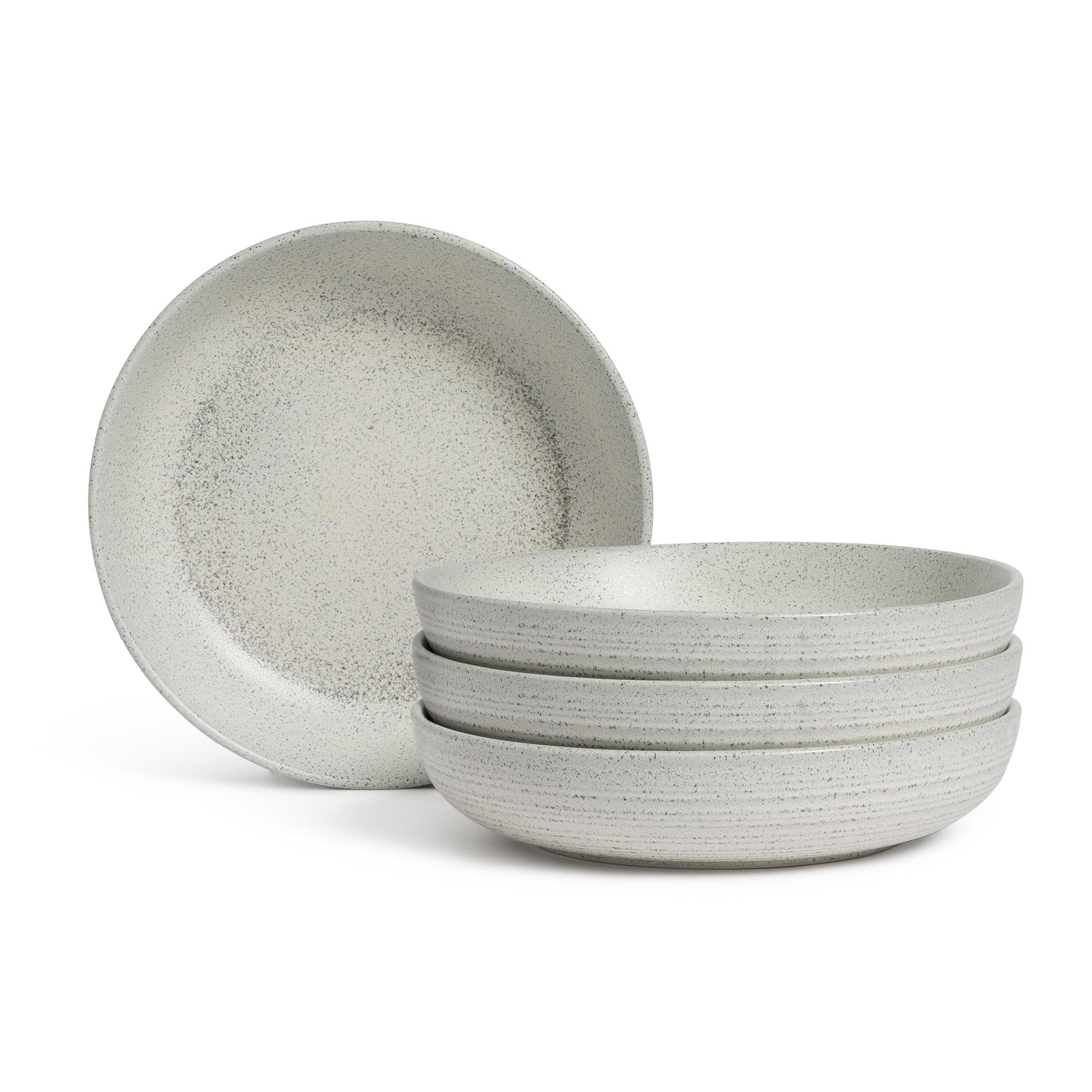 Habitat Textured Ripple Pasta Bowl Chalk GOODS Sainsburys   