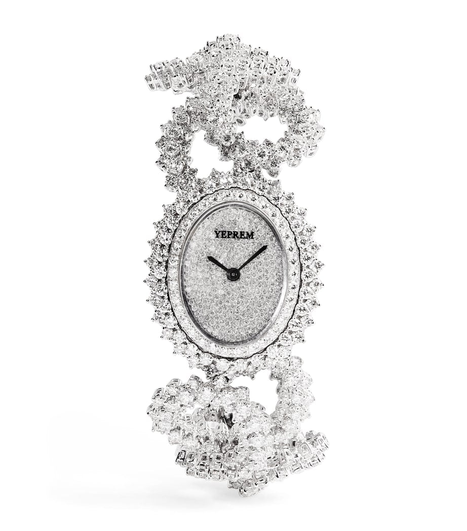 Yeprem white gold diamond Y-Memento watch - British product