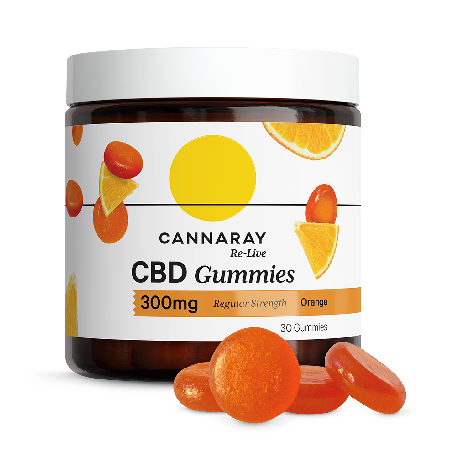 Cannaray CBD gummies 10mg 30 pack, imported from the UK