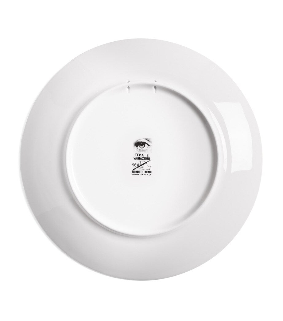Fornasetti Tema e Variazioni ceramic wall plate 26cm - British product