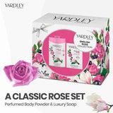 Yardley London English Rose body powder and soap collection (British brand)