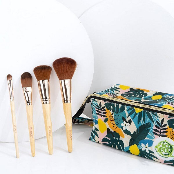 So Eco Natural Travel Brush Set includes vegan friendly bristles (British brand)