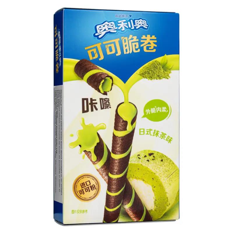 Oreo cocoa crispy rolls green tea flavour - British product