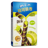 Oreo cocoa crispy rolls green tea flavour - British product