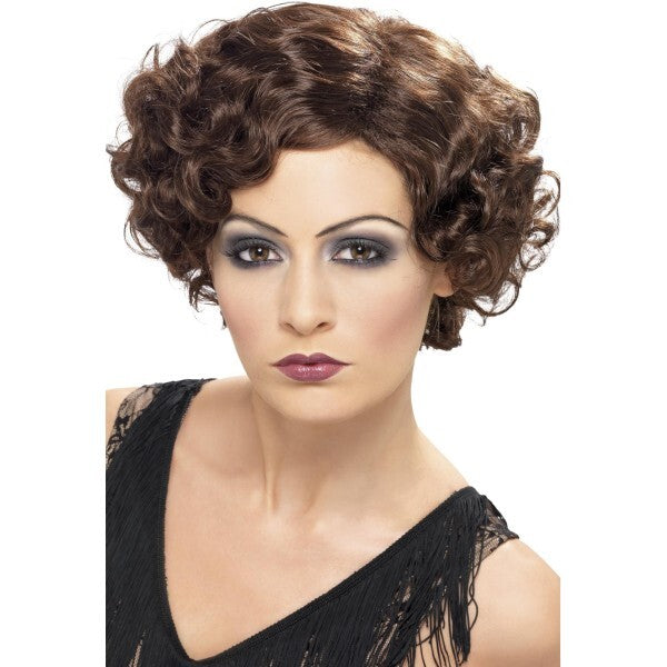 Smiffys 20s flirty flapper wig short wavy - British product