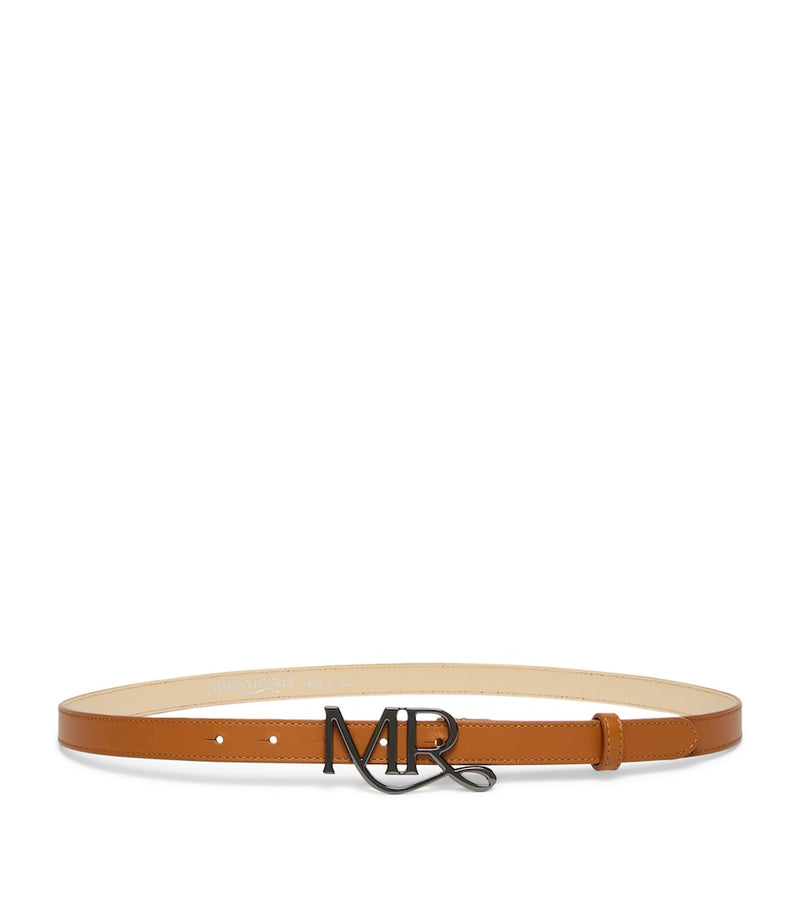Marina Rinaldi leather logo belt 2cm - British product