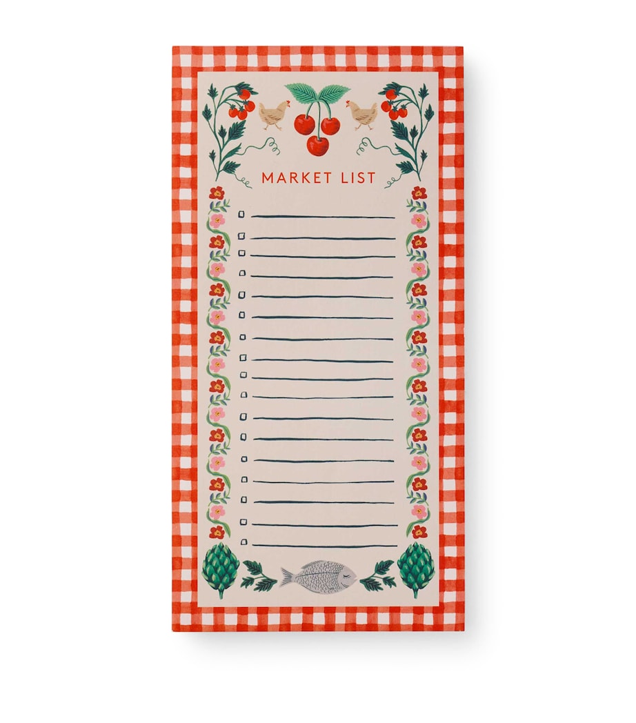 Rifle Paper Co. Cherry Farm magnetic shopping pad, imported from the UK