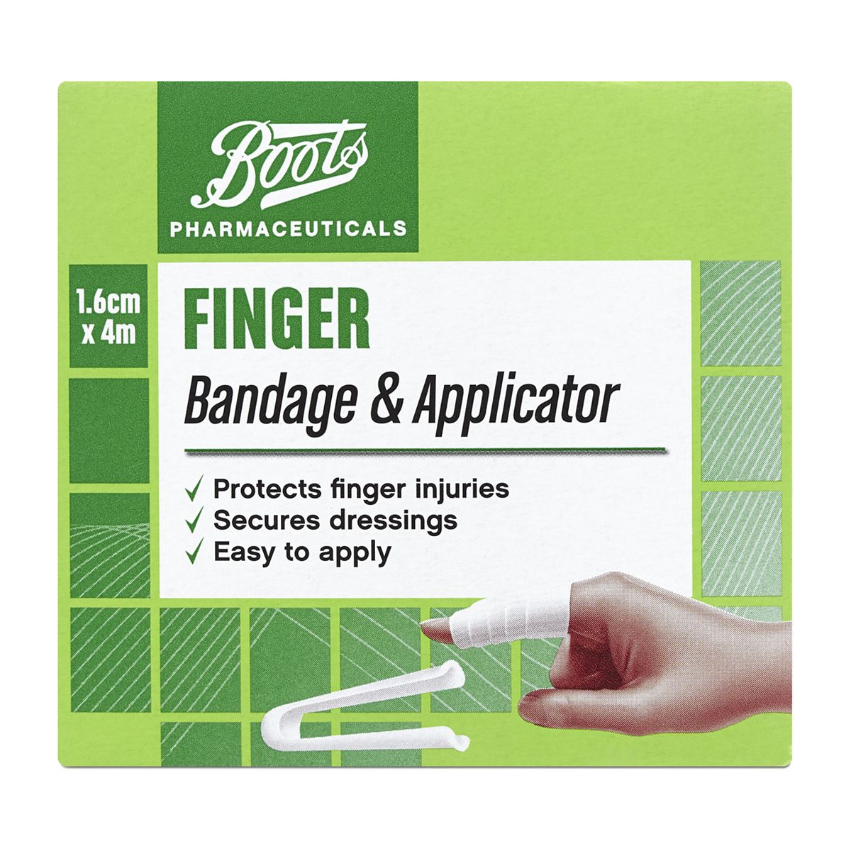 Boots Finger Bandage and Applicator (1.6cm x 4m) GOODS Boots   