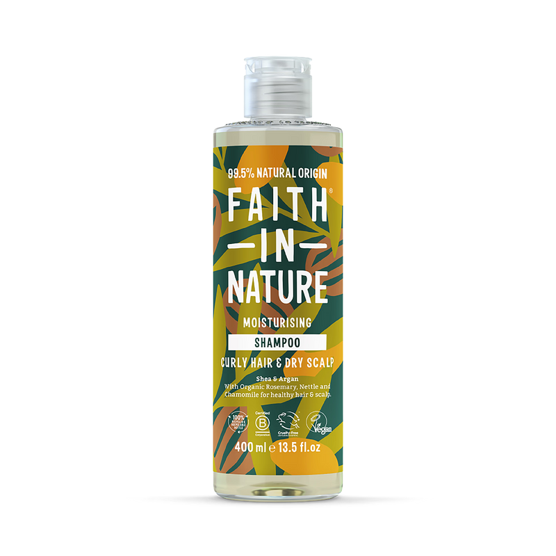 Faith In Nature curly hair shampoo Shea and Argan 400ml - British product