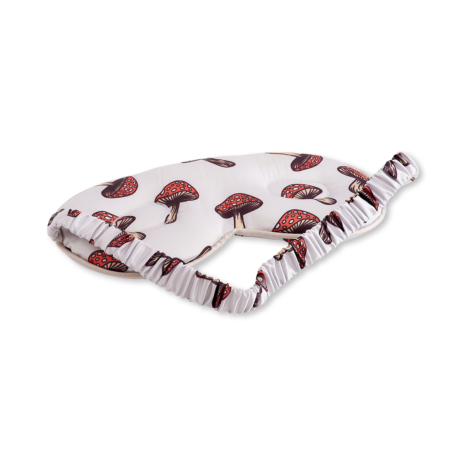 Smug Toadstool padded satin sleep mask - British product