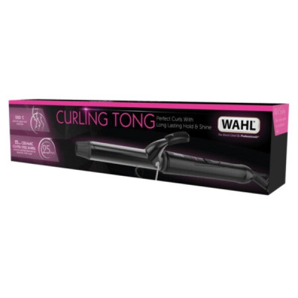 Wahl curling tong 25mm adjustable heat - British product