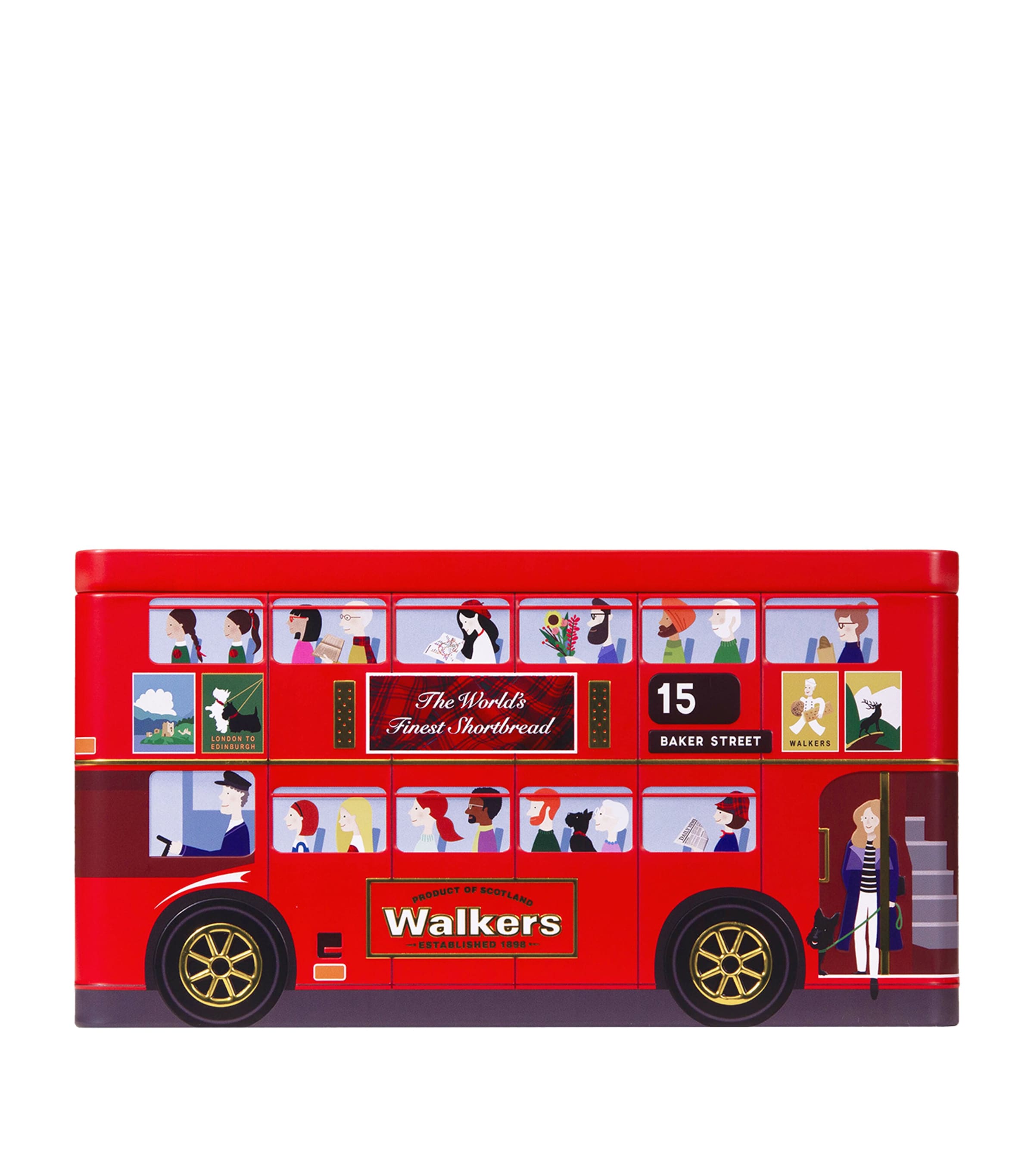 Walkers London bus shortbread tin 250g (British brand)