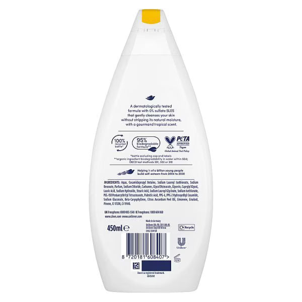 Dove Creamy Indulge Body Wash 450ml - British product
