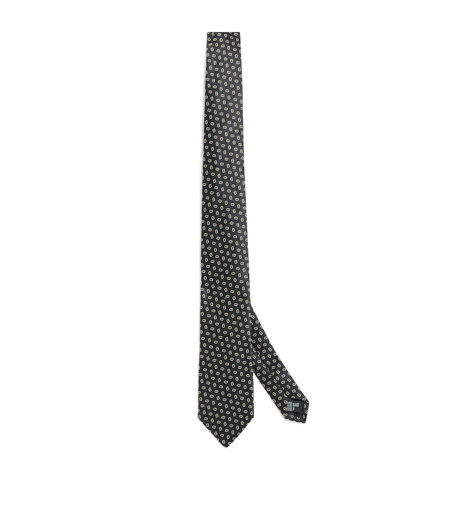 Emporio Armani silk jacquard tie - British product