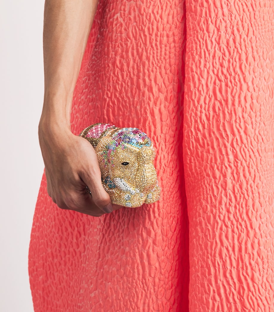 Judith Leiber crystal elephant clutch bag, imported from the UK