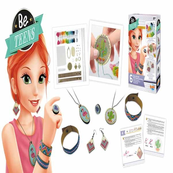 Buki Be Teens embroidered jewellery kit, imported from the UK