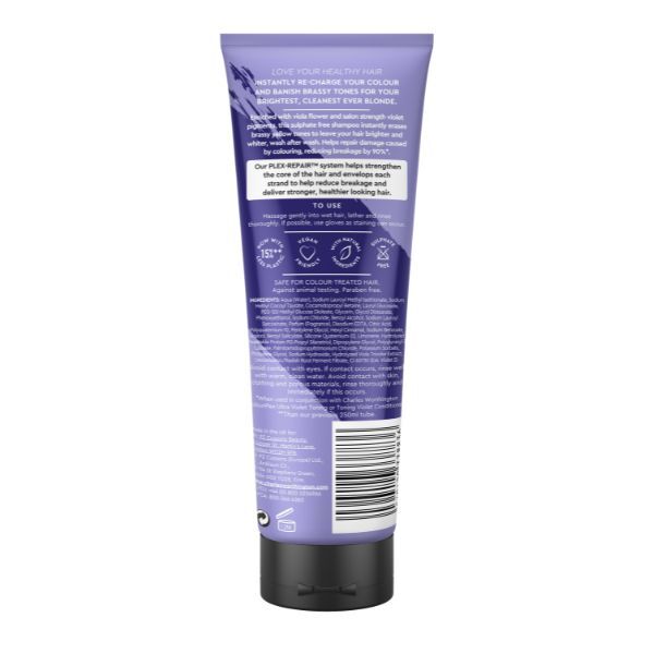 Charles Worthington Colourplex Ton Ultraviolet Shampoo 250ml GOODS Superdrug   