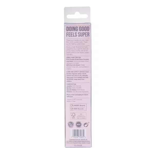 Studio London 2 Piece Brow Duo Brush Set (British brand)