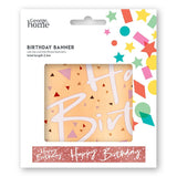 George Home Rose Gold Happy Birthday Banner General Household ASDA   