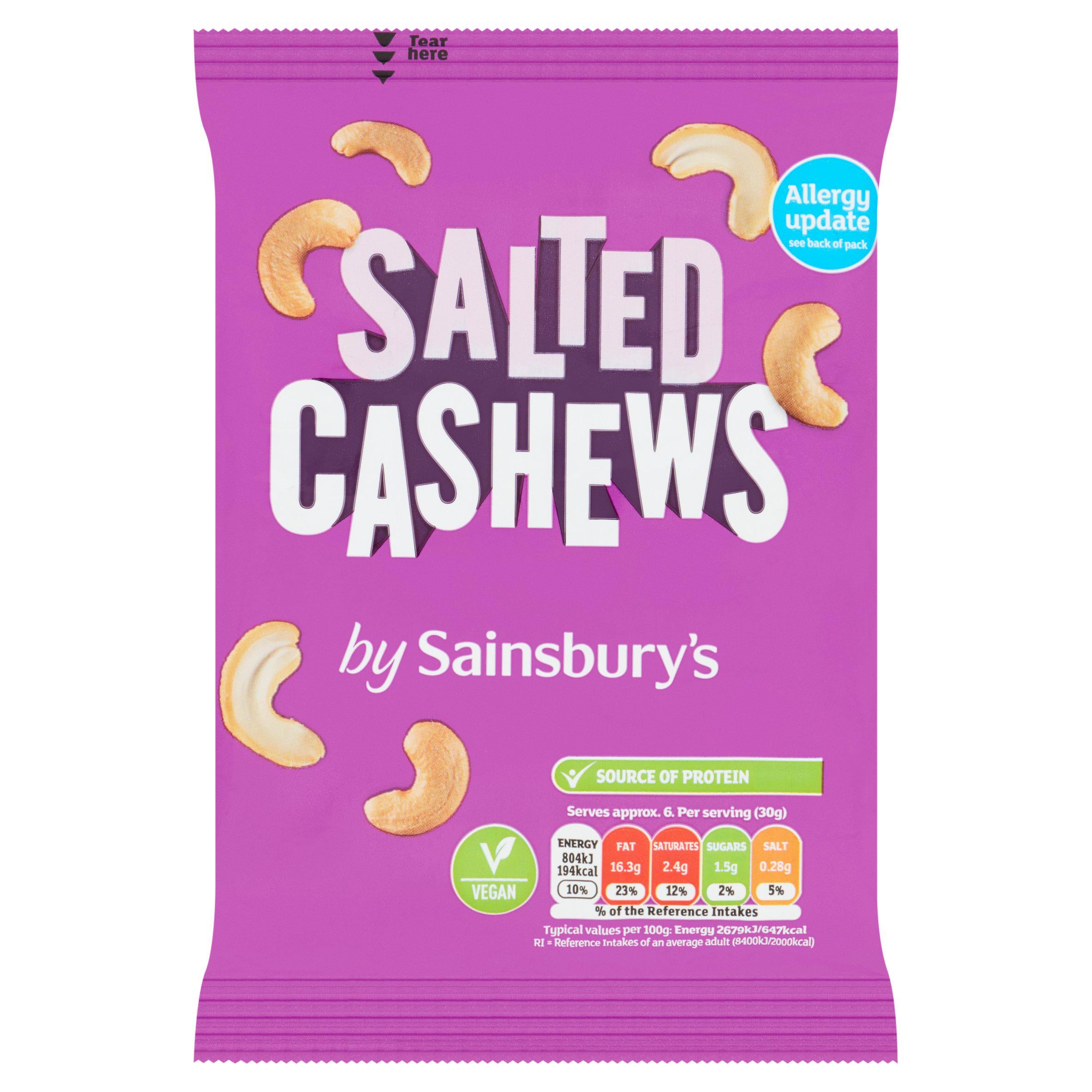 Sainsbury's Salted Cashew 200g GOODS Sainsburys   