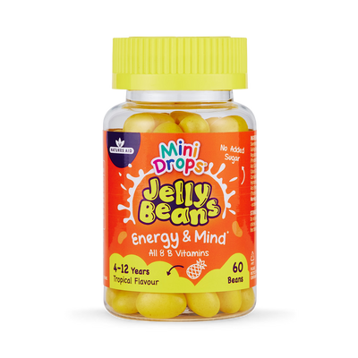 Holland & Barrett Natures Aid Mini Drops Jelly Beans Energy & Mind Tropical Flavour 60 Beans- Buy online at McGrocer