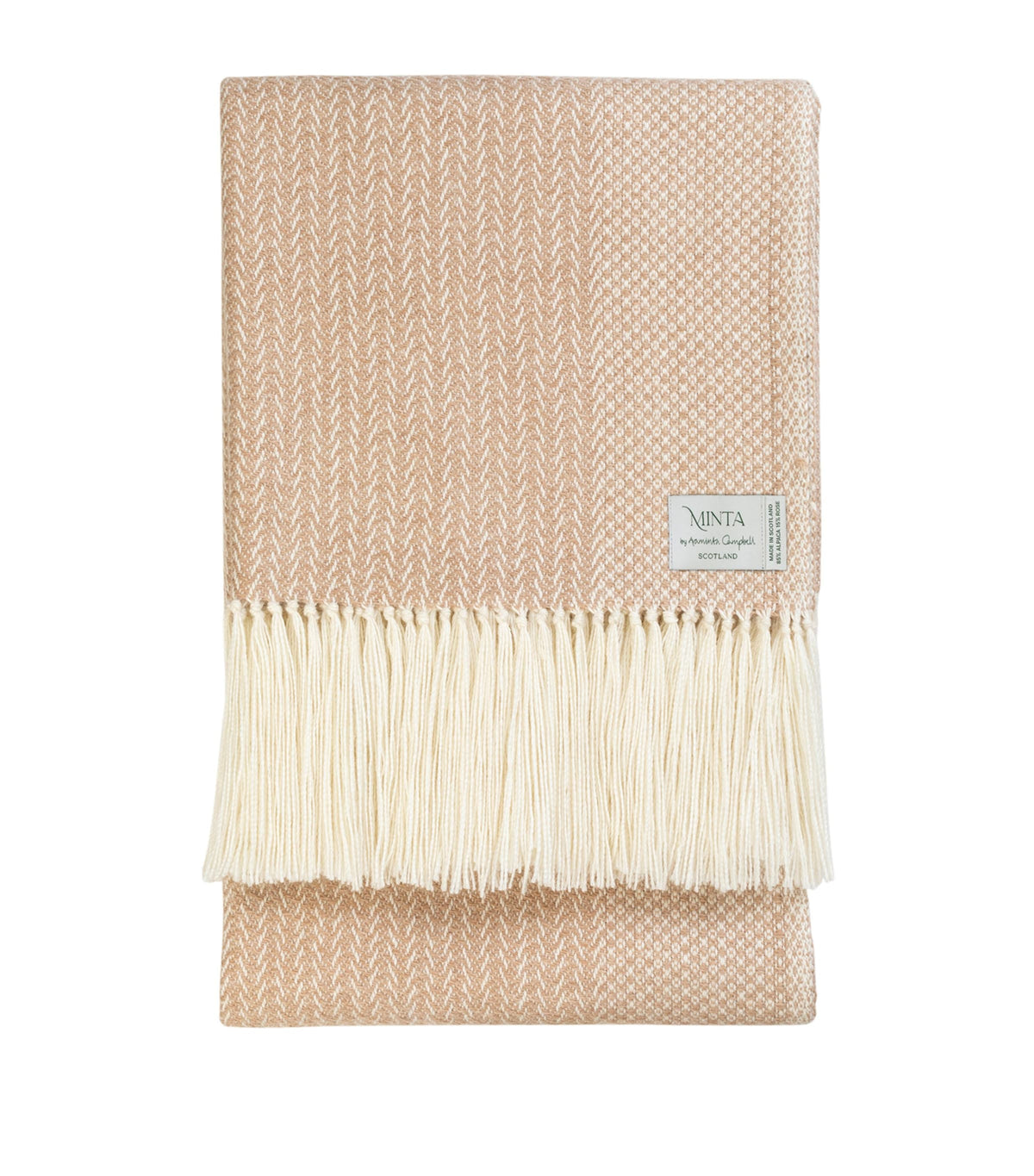 Araminta Campbell alpaca-blend woodland throw blanket 150cm x 300cm - British product