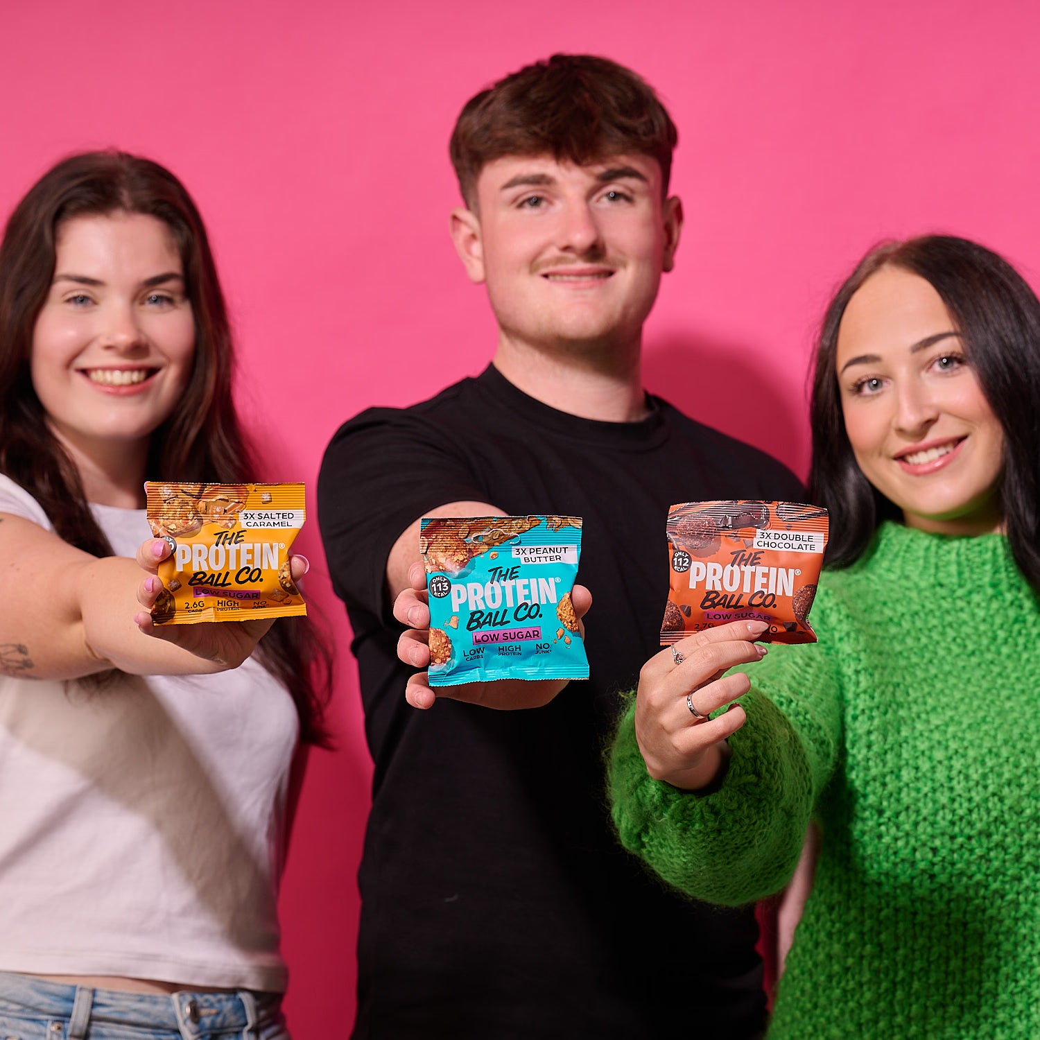 Ballsy low sugar peanut butter single bag, UK version