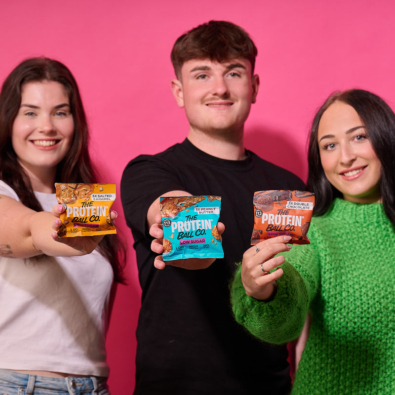 Ballsy low sugar peanut butter single bag, UK version