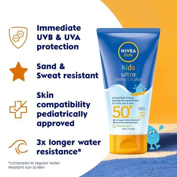 NIVEA SUN Kids Protect & Play Sun Cream Lotion SPF50+ 150ml GOODS Superdrug   