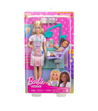 Barbie dentist doll set with child and tools - British product