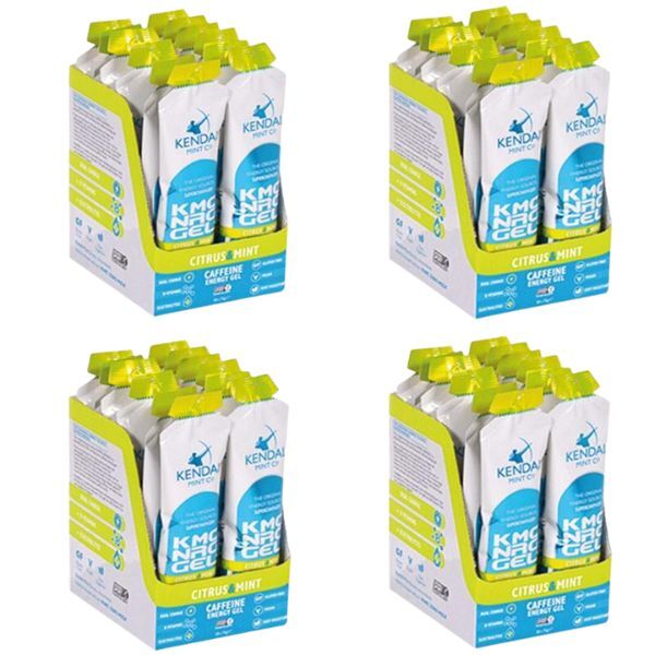 KMC NRG GEL+ citrus mint caffeine gel bundle 48x70g - British product