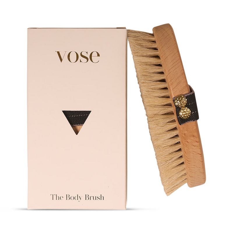 Natural horse hair body brush - British product