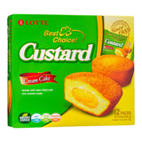Lotte custard cream cake 12 piece snack pack, UK version