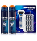 Gillette Fusion5 Proglide Razor & Shaving Gel Annual Bundle GOODS Boots   