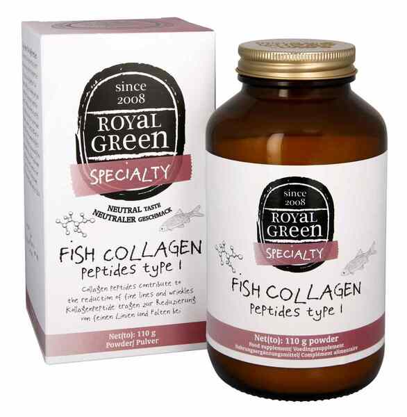 Royal Green Fish Collagen Peptides 110g (British brand)