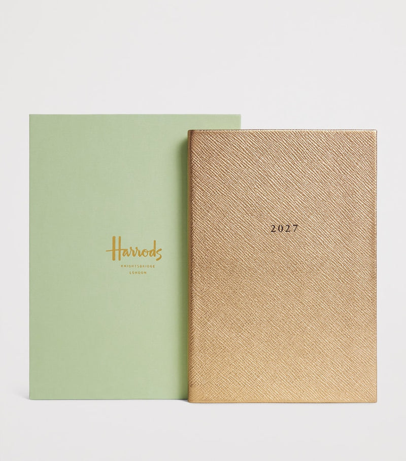 Harrods metallic leather A5 diary 2027 - British product