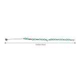 Livingandhome stone beaded bracelet with stainless steel 24cm (British brand)