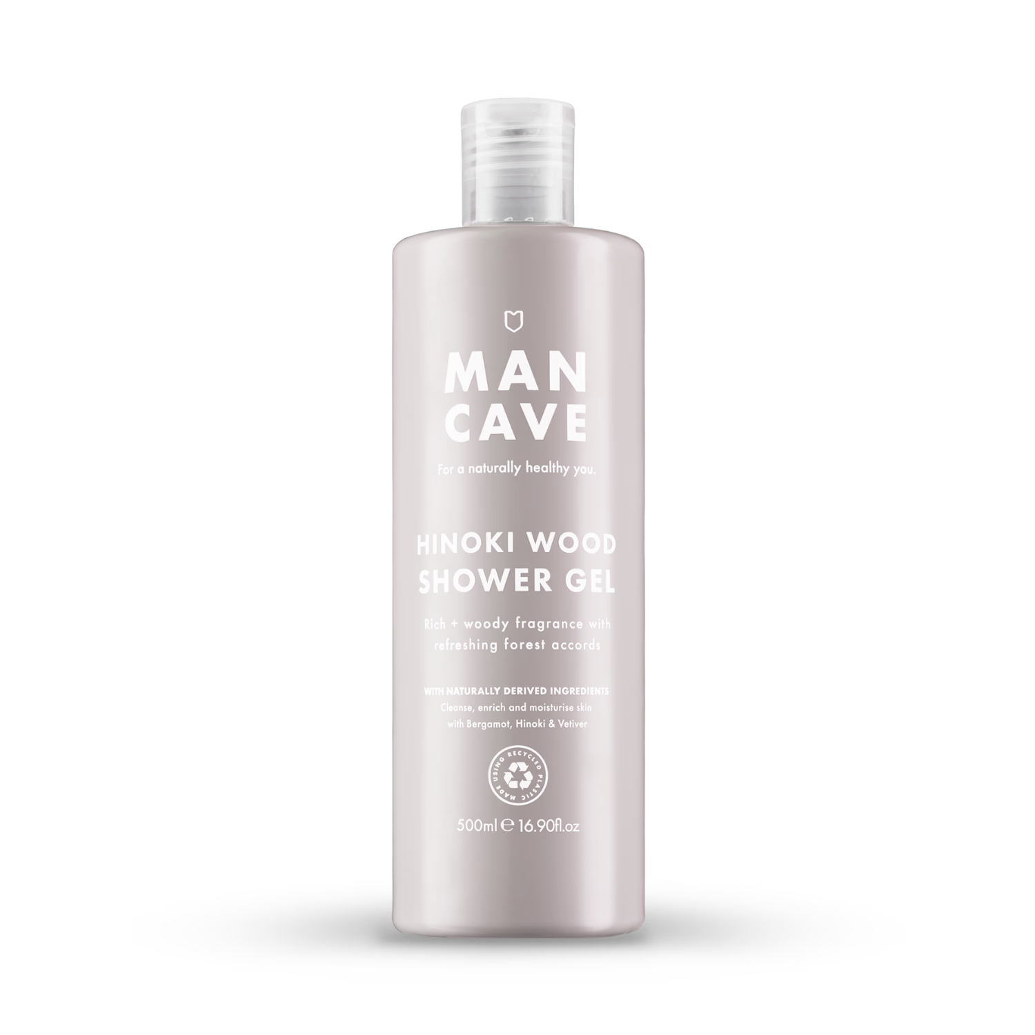 ManCave Hinoki Wood shower gel 500ml (British brand)