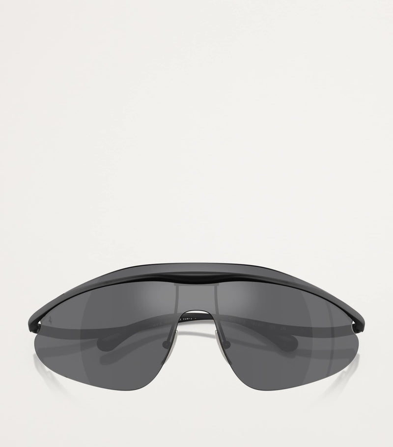 Ferrari irregular metal sunglasses with UV protection, imported from the UK
