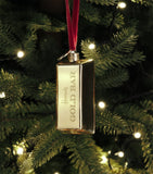 Harrods gold bar tree ornament (British brand)