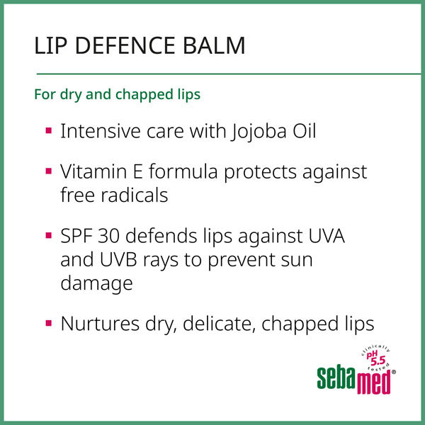 Sebamed Lip Defence Balm SPF 30 4.8g (British brand)